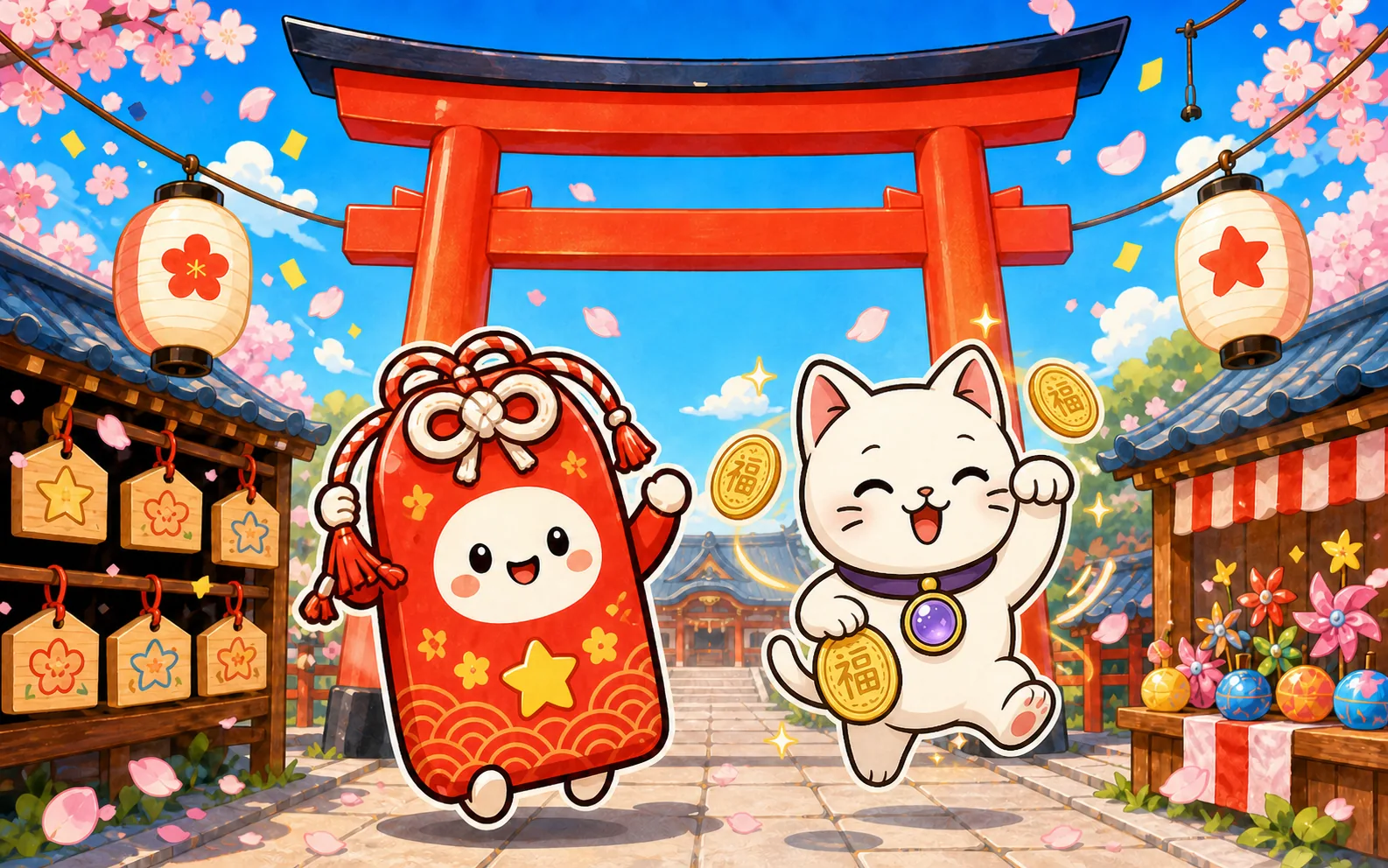 愿愿、元吉与幸运硬币