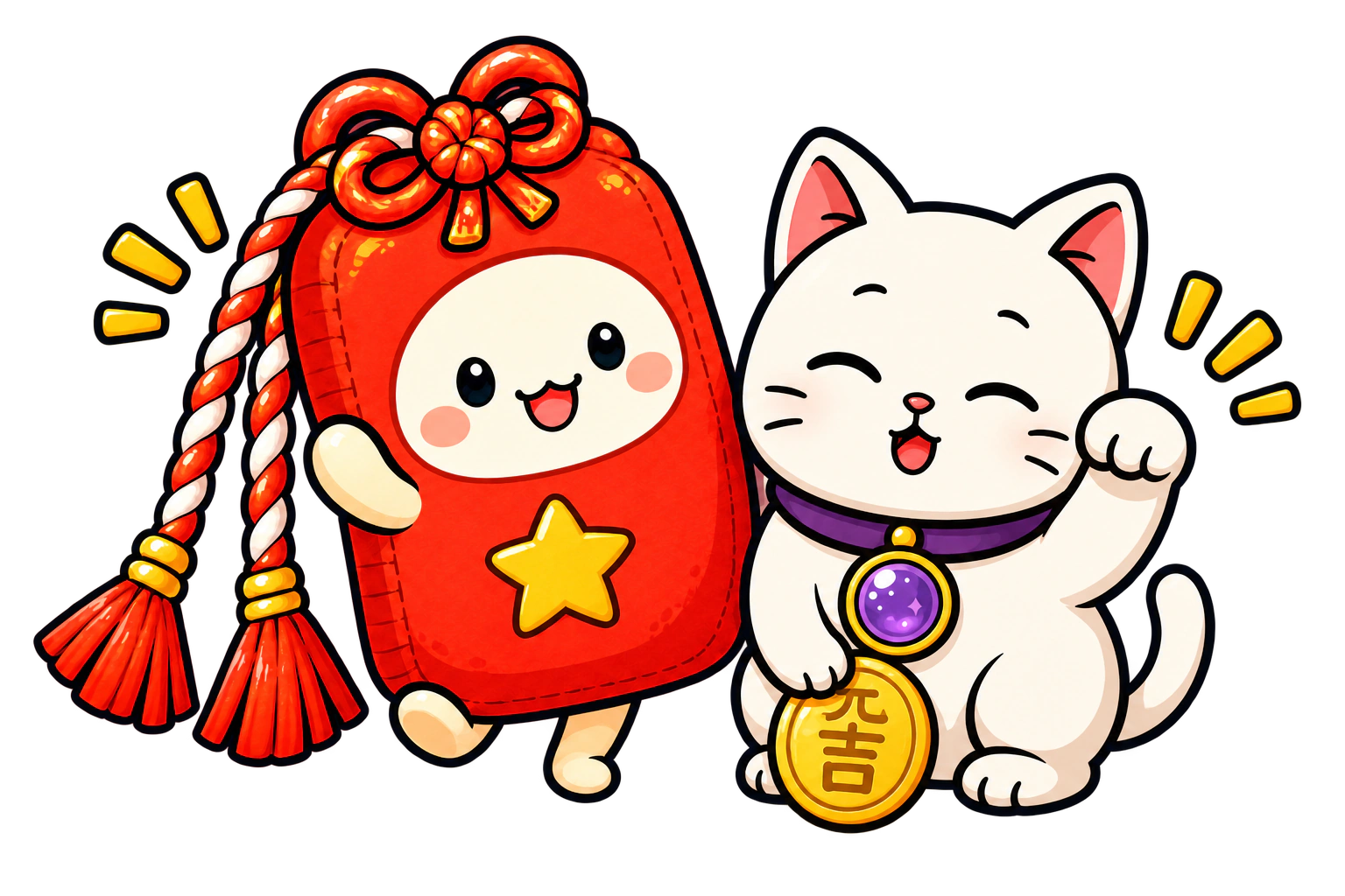 愿愿、元吉与幸运硬币